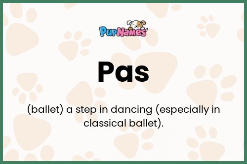 Pas dog name meaning