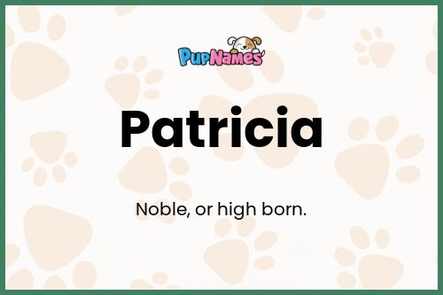 Patricia dog name meaning