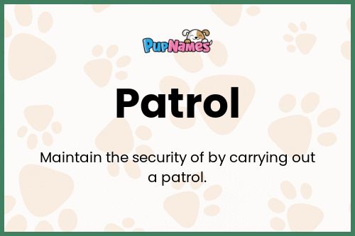 Patrol dog name meaning