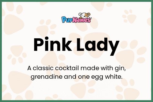 Pink Lady dog name meaning