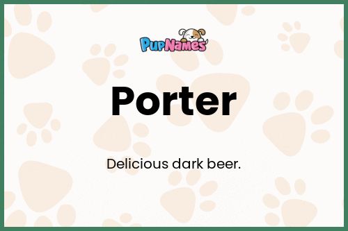 Porter dog name meaning