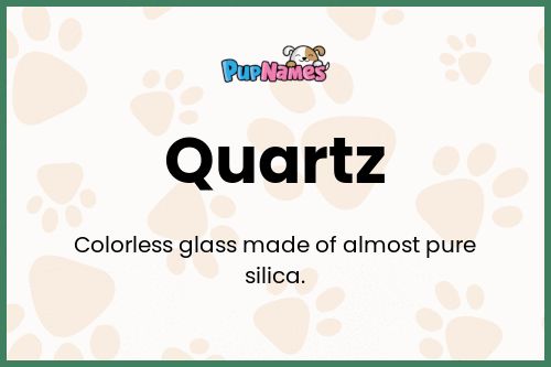 Quartz dog name meaning