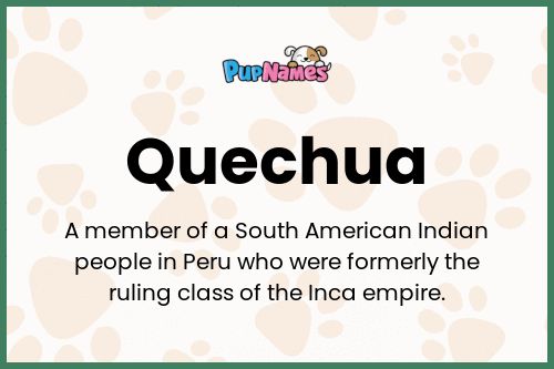 Quechua dog name meaning