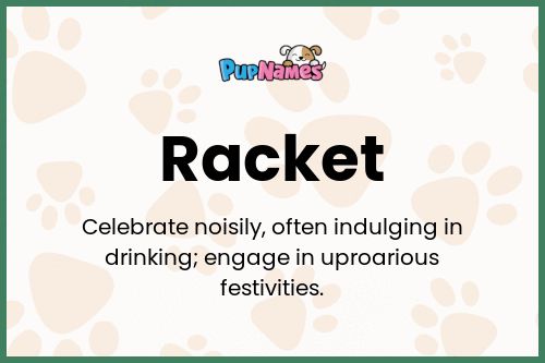 Racket dog name meaning