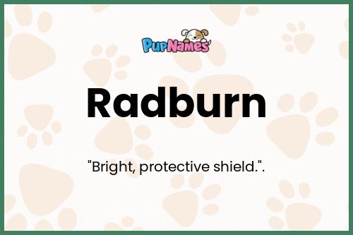 Radburn dog name meaning