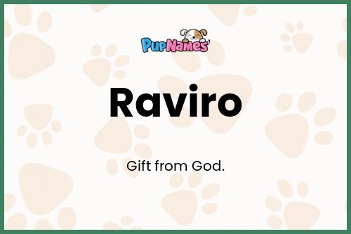 Raviro dog name meaning