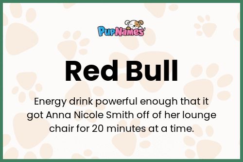 Red Bull dog name meaning