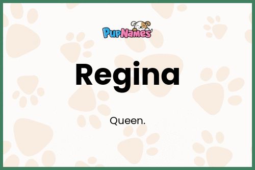 Regina dog name meaning