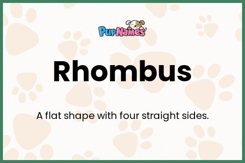 Rhombus dog name meaning