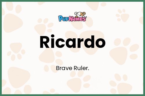 Ricardo dog name meaning