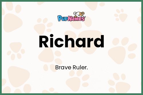 Richard dog name meaning