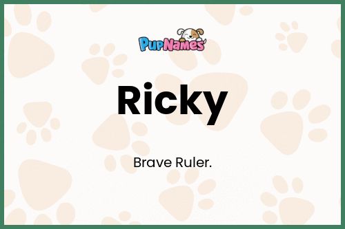 Ricky dog name meaning