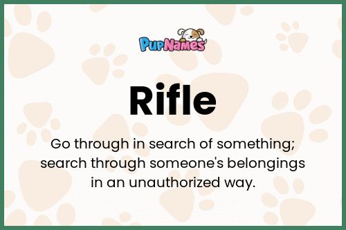 Rifle dog name meaning