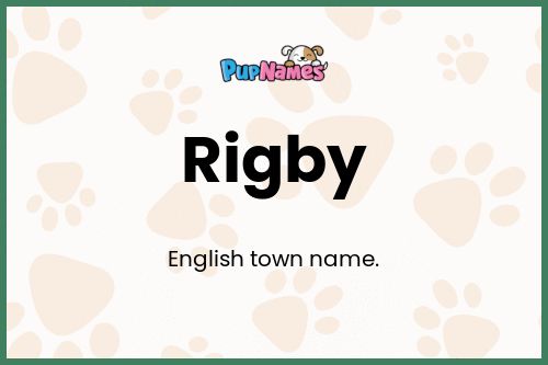 Rigby dog name meaning