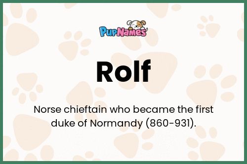 Rolf dog name meaning