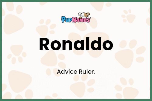 Ronaldo dog name meaning