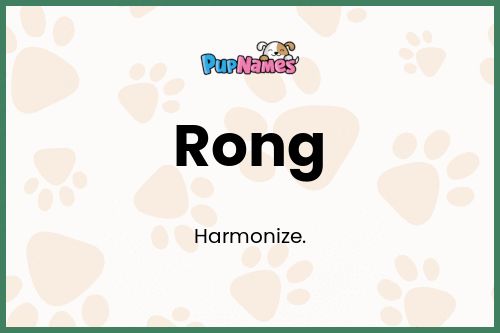 Rong dog name meaning