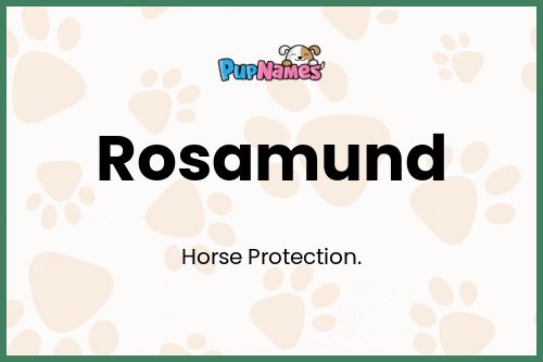 Rosamund dog name meaning