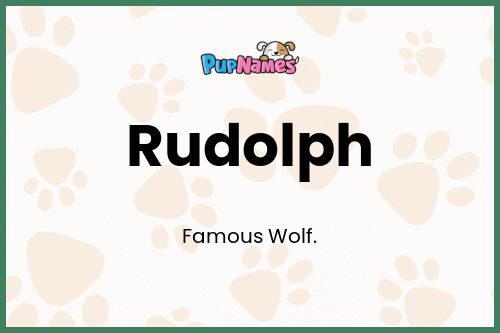 Rudolph dog name meaning