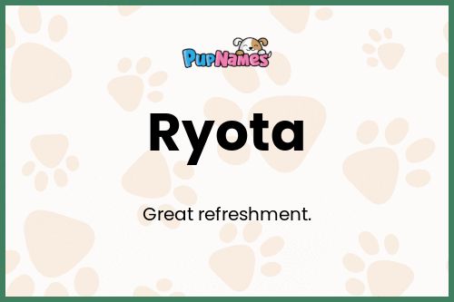 Ryota dog name meaning