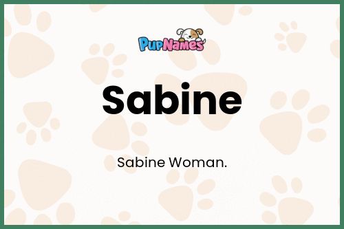 Sabine dog name meaning