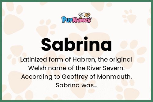 Sabrina dog name meaning