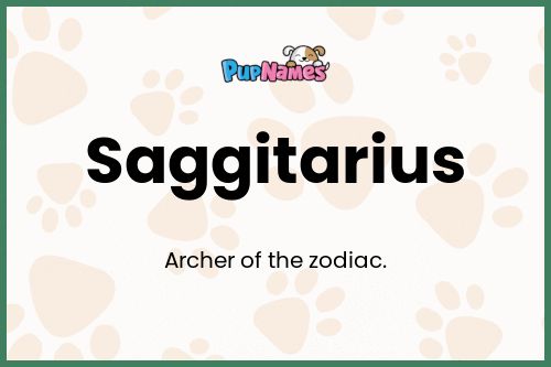 Saggitarius dog name meaning