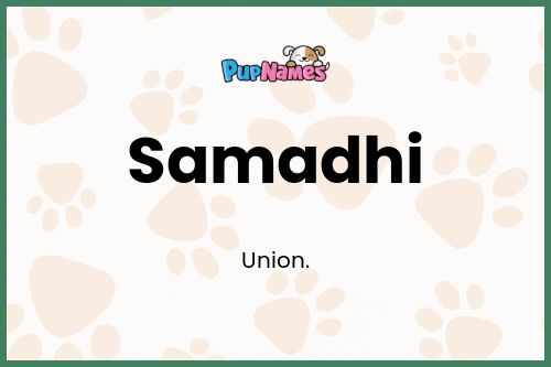 Samadhi dog name meaning