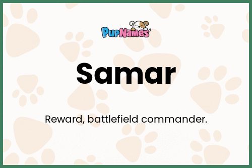 Samar dog name meaning