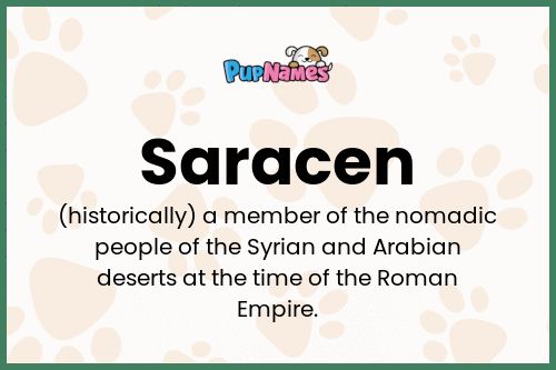 Saracen dog name meaning