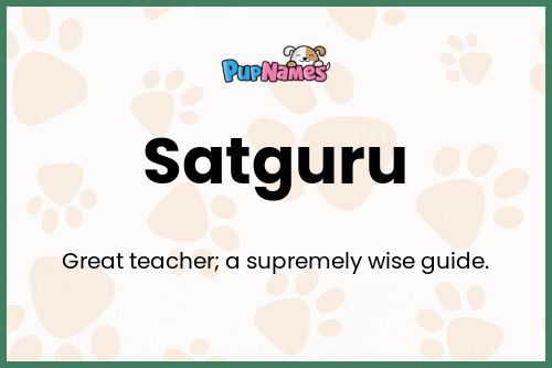 Satguru dog name meaning