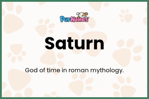 Saturn dog name meaning