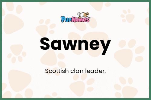 Sawney dog name meaning