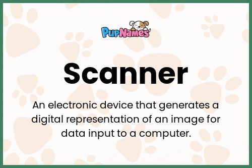 Scanner dog name meaning