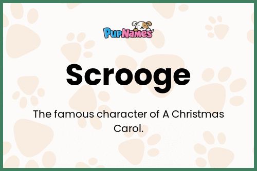 Scrooge dog name meaning