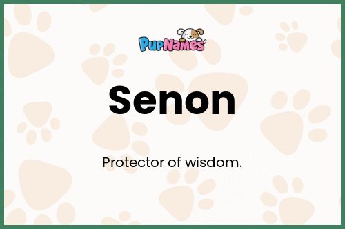 Senon dog name meaning