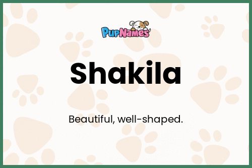 Shakila dog name meaning