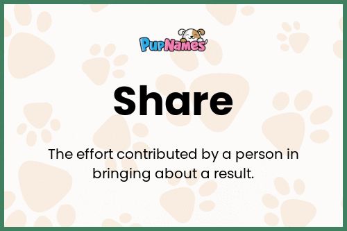 Share dog name meaning