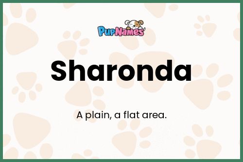 Sharonda dog name meaning