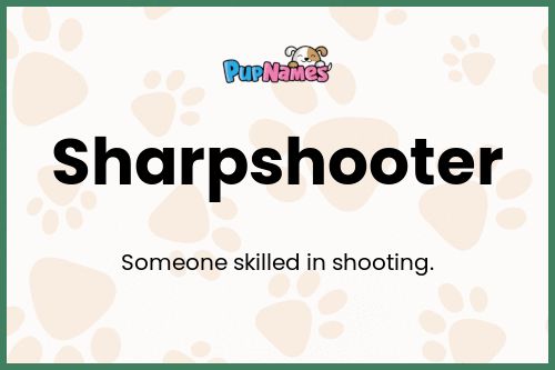 Sharpshooter dog name meaning