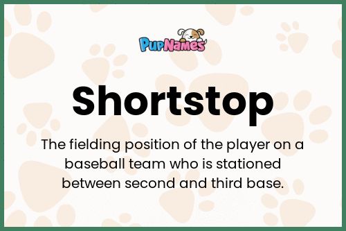 Shortstop dog name meaning