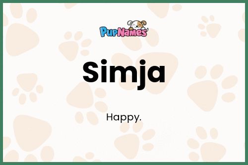 Simja dog name meaning