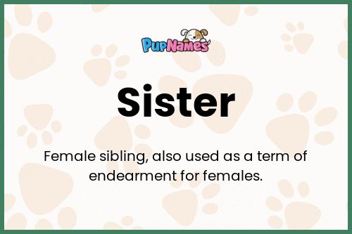 Sister dog name meaning