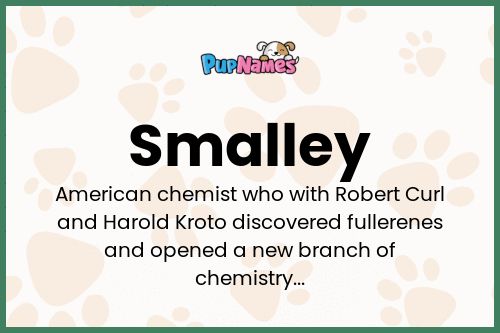 Smalley dog name meaning