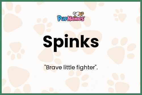 Spinks dog name meaning