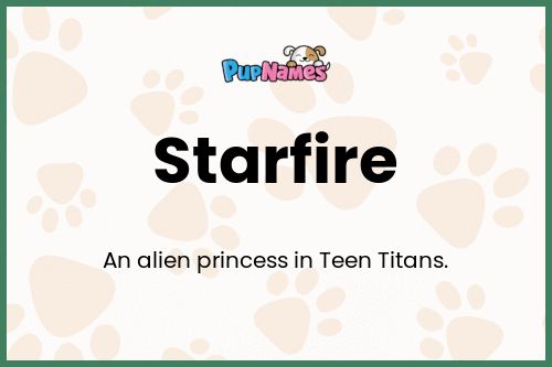 Starfire dog name meaning