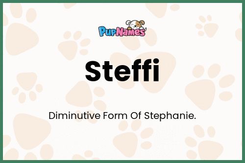 Steffi dog name meaning