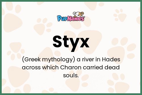 Styx dog name meaning