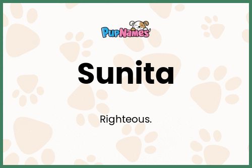 Sunita dog name meaning