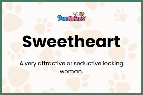 Sweetheart dog name meaning